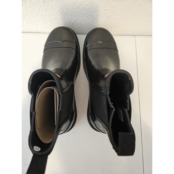NEW Hunter Commando Chelsea Gloss Boot Women SZ 11 Block Heel Flexible G - Picture 8 of 11